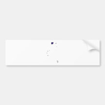 British Virgin Islands Flag Map full size Bumper Sticker