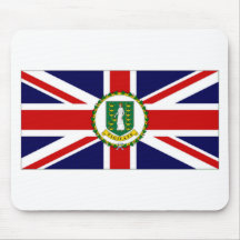 British Virgin Islands Flag Mouse Pad
