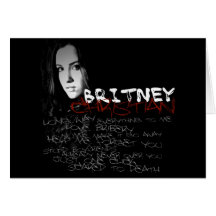 Britney Christian Lyrics Cards