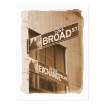 Broad St. Exchange Place Post Card