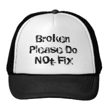 Broken Do Not Fix Mesh Hat