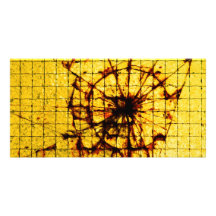 Broken glass photo card