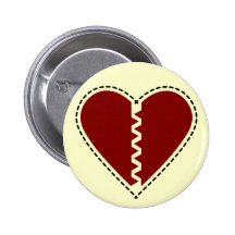 broken heart Button