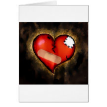 broken heart greeting card