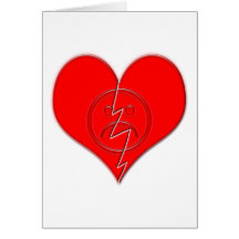 Broken Heart Sad Face Cards
