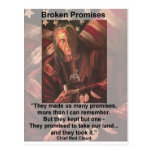 broken promises postcards