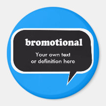 BROMOTIONAL white Refrigerator Magnets