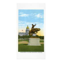 Bronco Buster, Denver, Colorado Photo Greeting Card