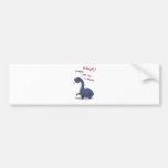 brontosaurus rawr means I love you Bumper Sticker