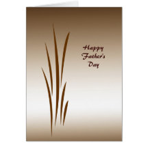 Bronze Grass Father's Day Greeting Card