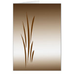 Bronze Grass Greeting Card