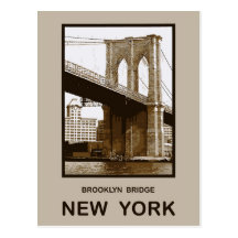Brooklyn Bridge New York Post Card