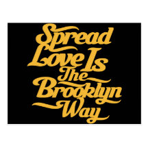 Brooklyn Love Yellow Postcards