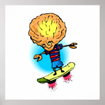 Brother Alien Sky Boarding Print
