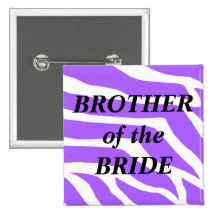 Brother Of The Bride Pinback Buttons