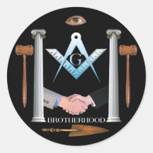 Brotherhood Round Sticker