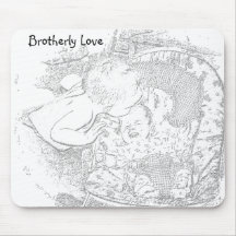 Brotherly Love Mouse Pad