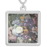 Brown A Flower Piece, Jan van Huysum flowers Pendants