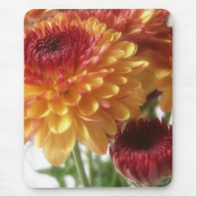 Brown and Gold Chrysanthemums 3 Mousemat