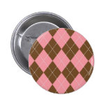 Brown and Pink Argyle Pattern