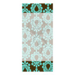 brown and tiffany damask rack cards