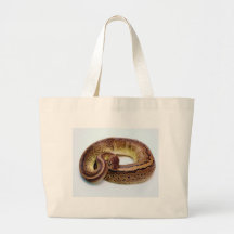 Brown Ball Python Resting Canvas Bags