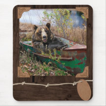 Brown Bear Mouse Pad