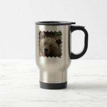 Brown Bear Stainless Travel Mug