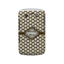 Brown & Beige Vintage Dots Blackberry Phone Case Blackberry Bold Cover
