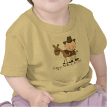 Brown Birthday Pony - Birthday Boy T Shirt