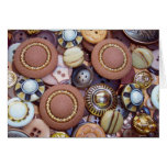 Brown Buttons Cards
