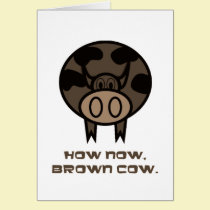 Brown cow Card cards