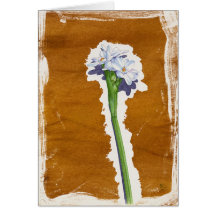 Brown Flower Greeting Cards
