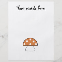 Brown mushrooms full colour flyer