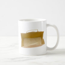Brown paper bag coffee mug