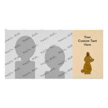 Brown Rabbit Custom Photo Card