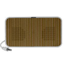 Brown Stripes Travel Speakers