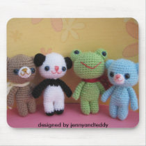 Brownie bear and his friends mousepads