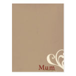 Brownish Mum Postcard