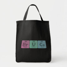 Bruce as Bromine Uranium Cerium Tote Bags