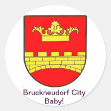 Bruckneudorf City Baby Runder Aufkleber