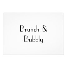 Brunch & Bubbly , RSVP card