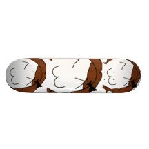 Brunette Big Smile Comic Meme Custom Skate Board