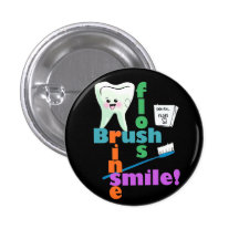 Brush Floss Rinse SMILE Pin