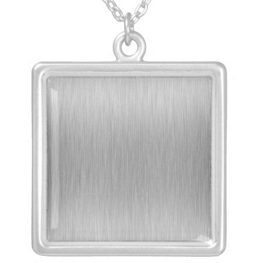 Brushed Aluminium Stainless Steel Textured Necklaces