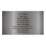 Brushed Metal Silver Business Card Templates