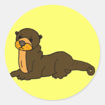 BT- Otter Cartoon Stickers