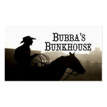 Bubba's Bunkhouse Business Cards