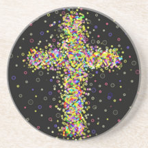 Bubble Cross. Drink Coasters