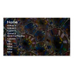 Bubble film reflecting coloured window patterns business card template